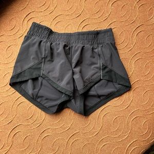 Black Lululemon Miles Ahead 2.5” Shorts